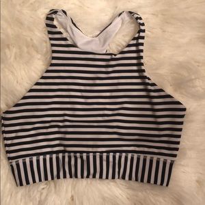 Athleta striped bra / crop